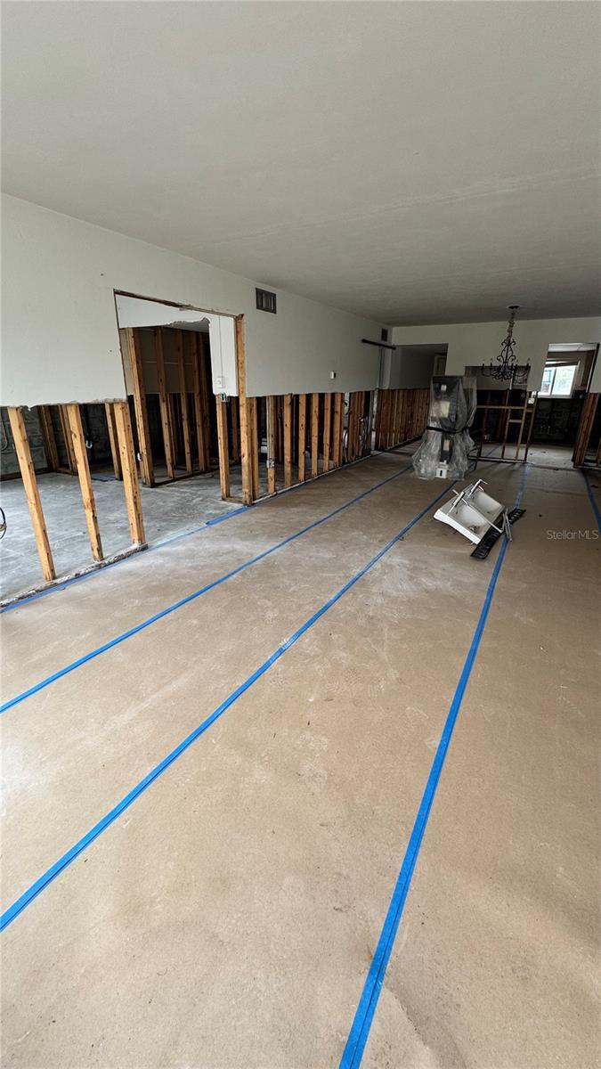 Living room and bedrooms