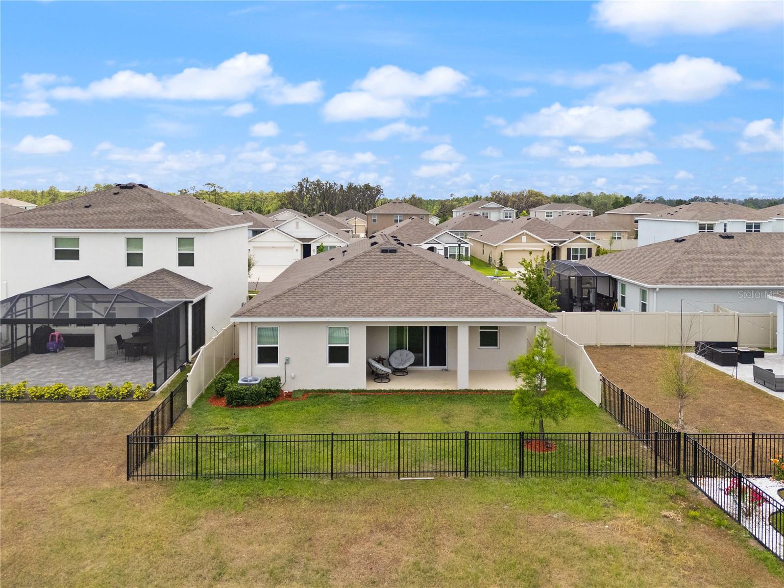 Aerial View-Backyard-Fully Fenced
