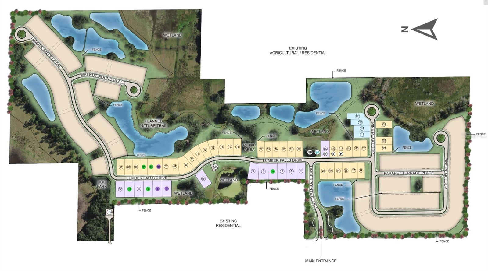Timber Ridge Sitemap
