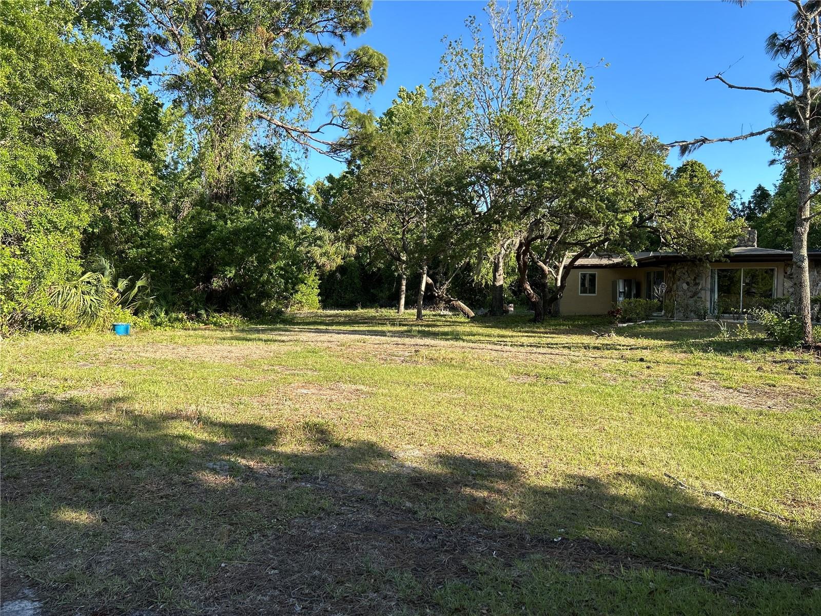 vacant lot view from southeast