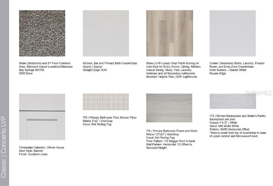 Design Selections. Home is currently under construction, selections subject to change.