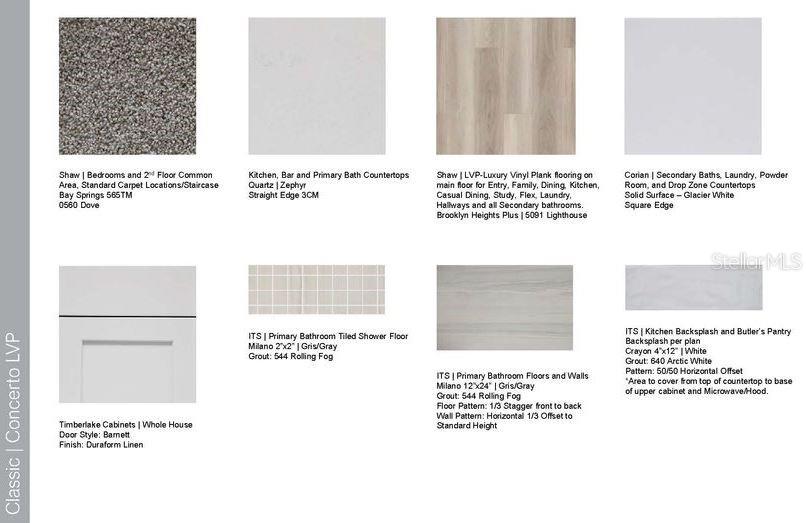 Design Selections ~ home is under construction, selections are subject to change