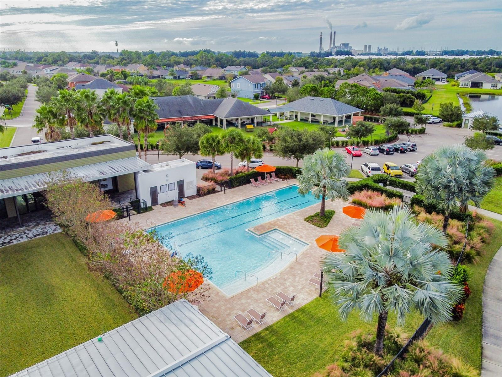 The Landing Pool area