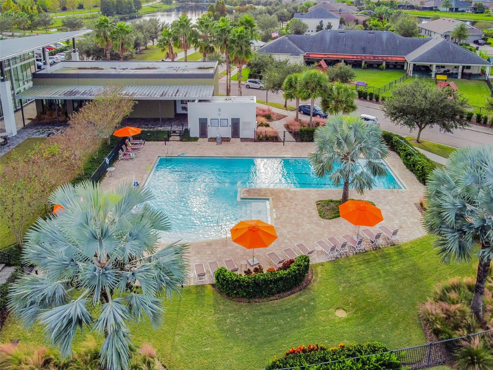 The Landing Pool area