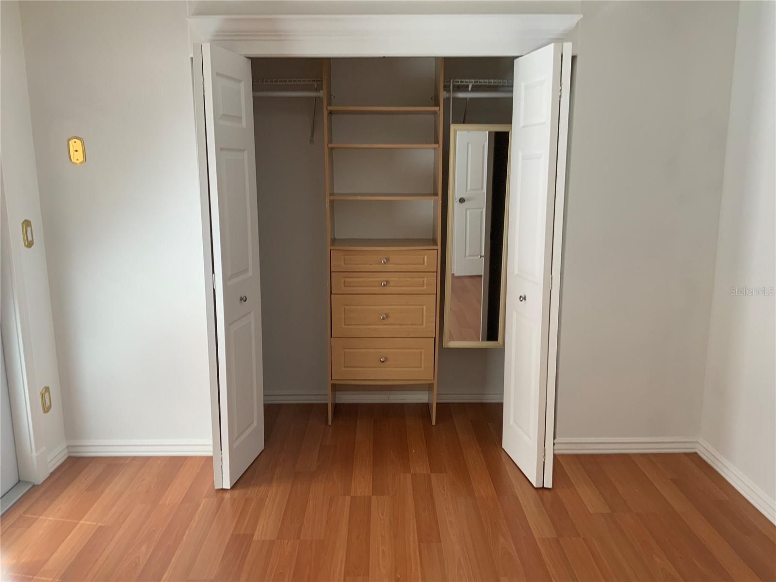SPACEIOUS CLOSETS