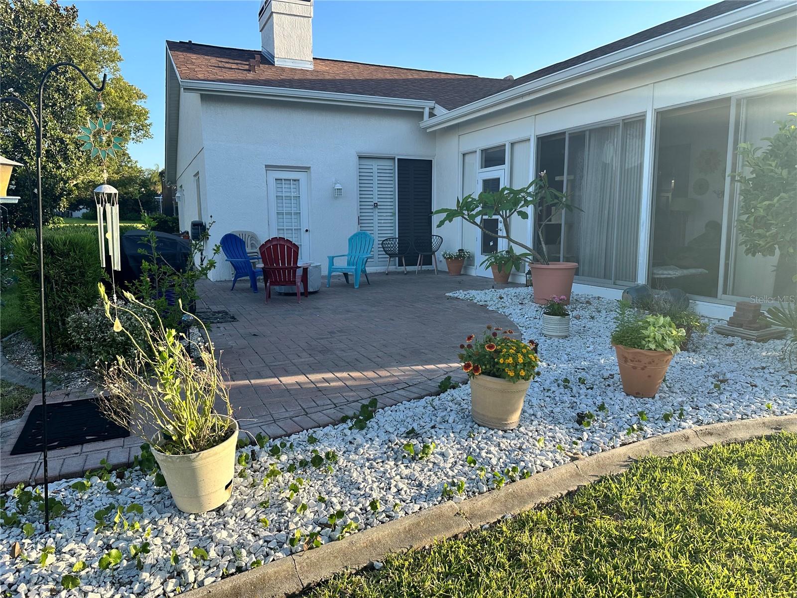 Back patio/access from second bath/sun room