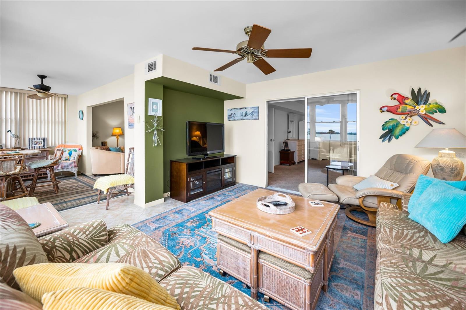 Family Room leads to the sprawling Master.