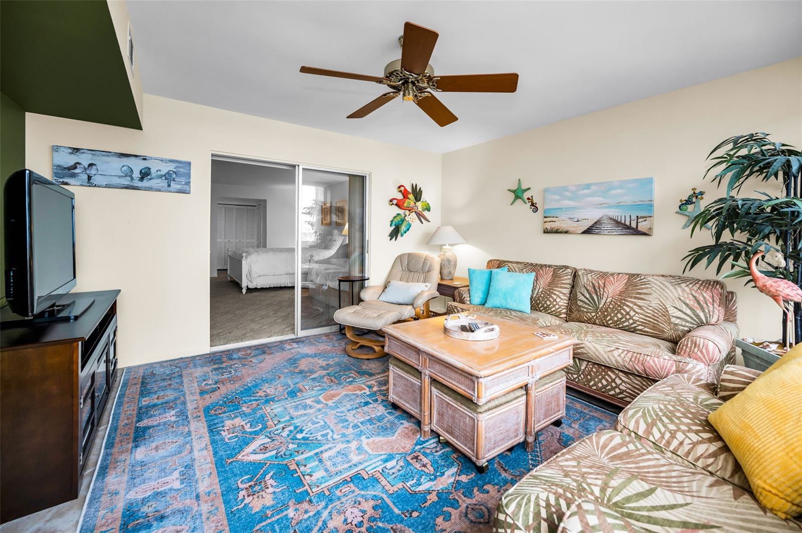 Family Room leads to the sprawling Master.