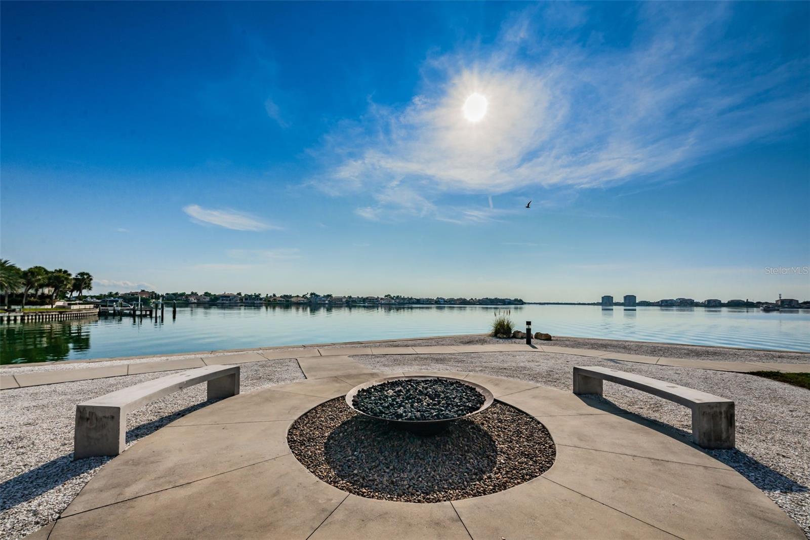 The community boasts four heated swimming pools, a jacuzzi/hot tub, four HAR-TRU tennis courts lighted for night play, pickleball and shuffleboard courts and a waterfront Pavilion picnic and event area with a fire pit.