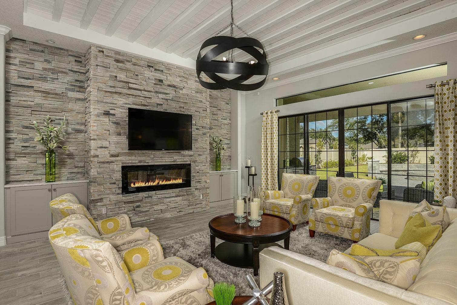 Model Home living room. Same floorplan