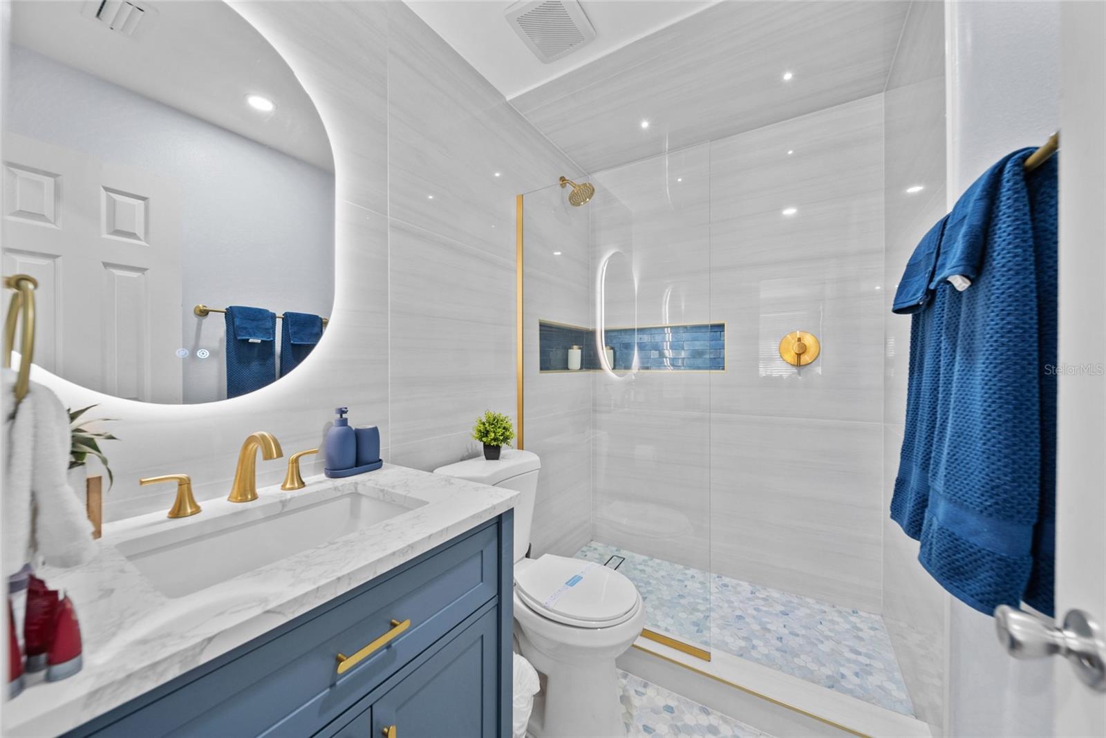 Downstairs primary bathroom