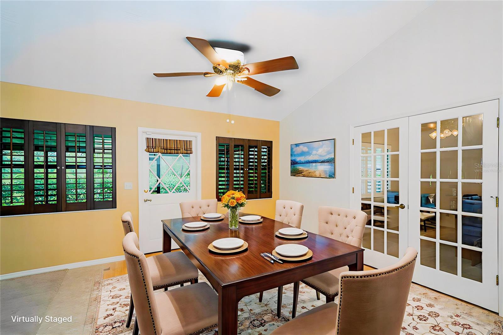 Virtually Staged Dinette Area