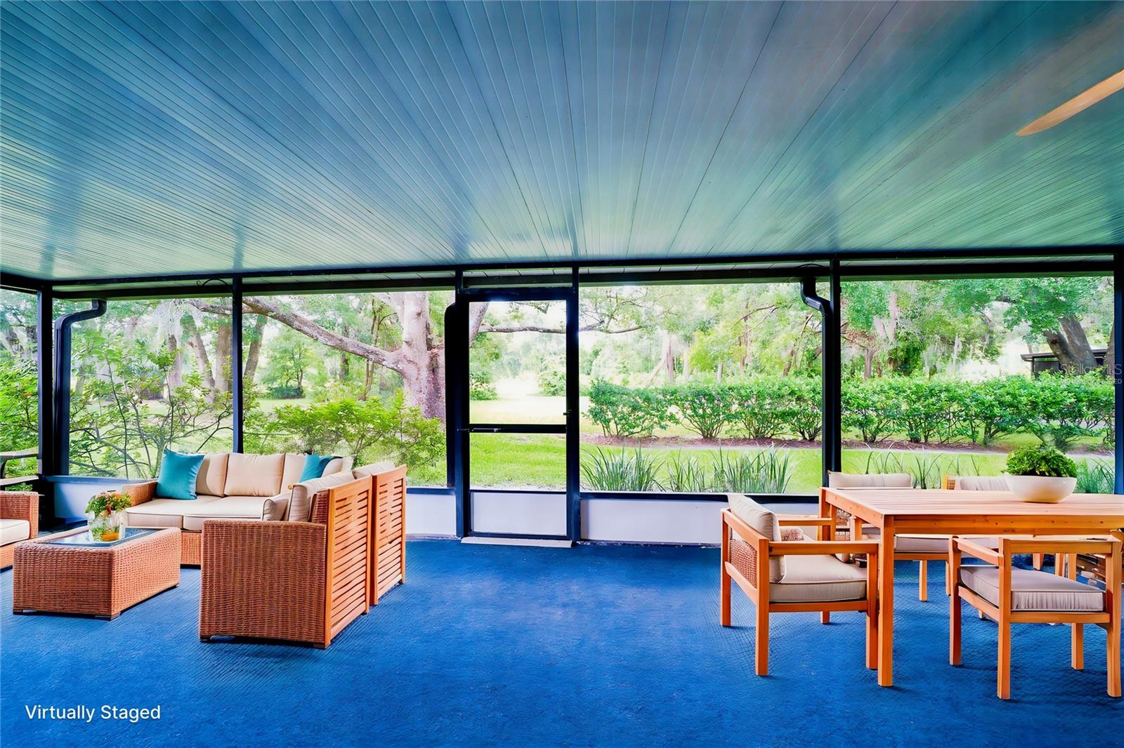 Virtually Staged Rear Lanai