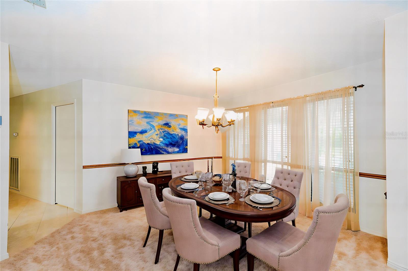 Virtually Staged Formal Dining