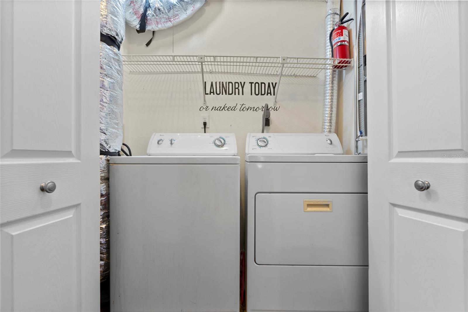 Inside Laundry Closet
