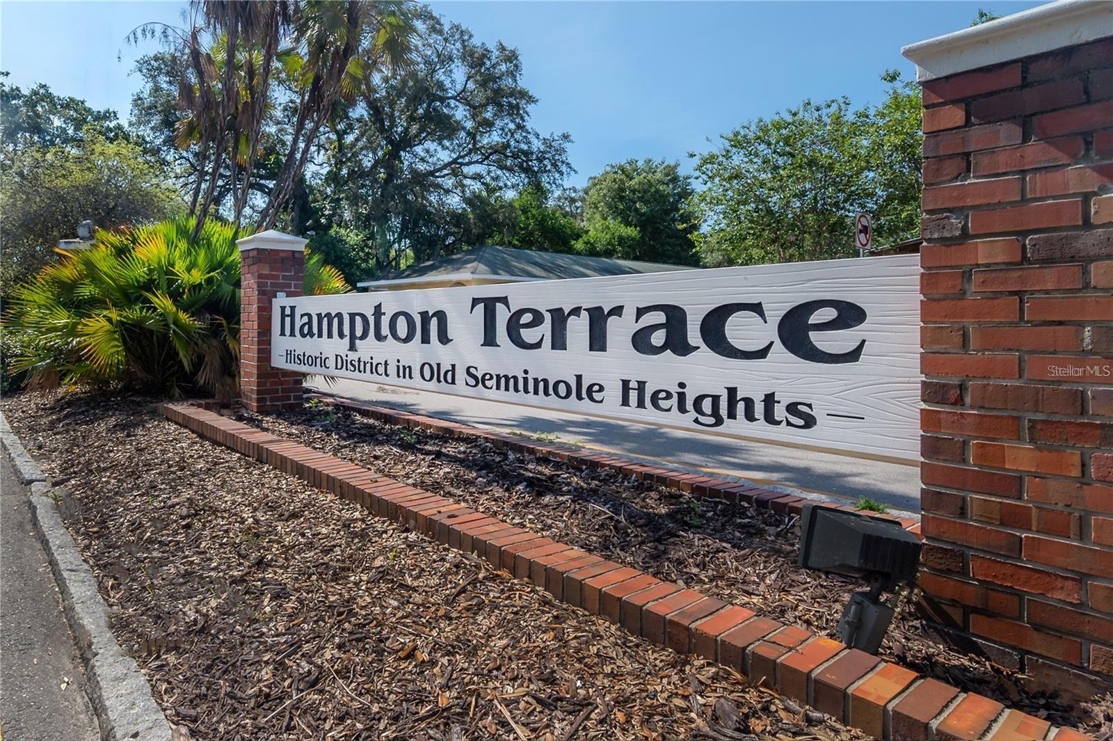 Located in Historic Hampton Terrace, Seminole Heights Tampa