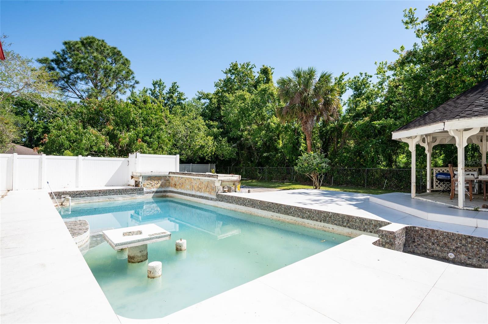 Lots of trees and privacy in your backyard.