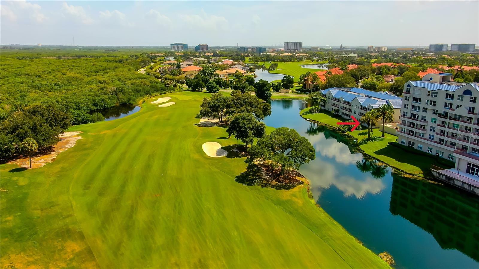 Aerial Views facing golf course & Crystal Bay