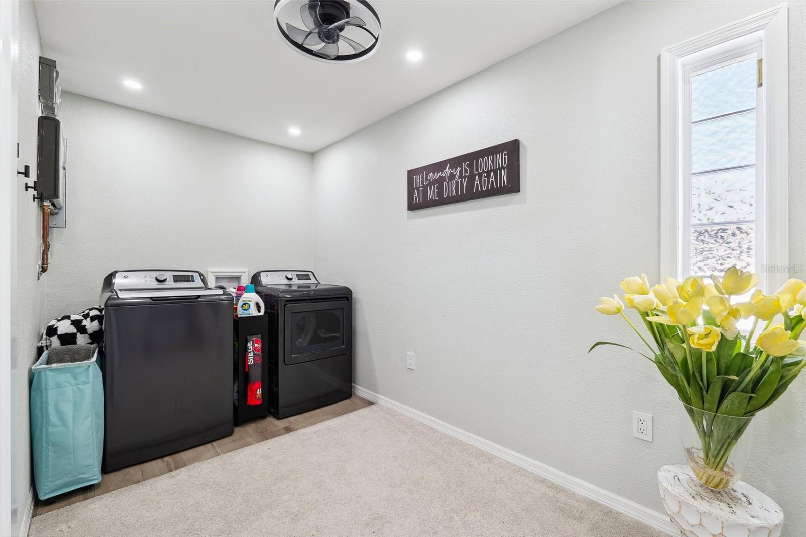 Indoor laundry room