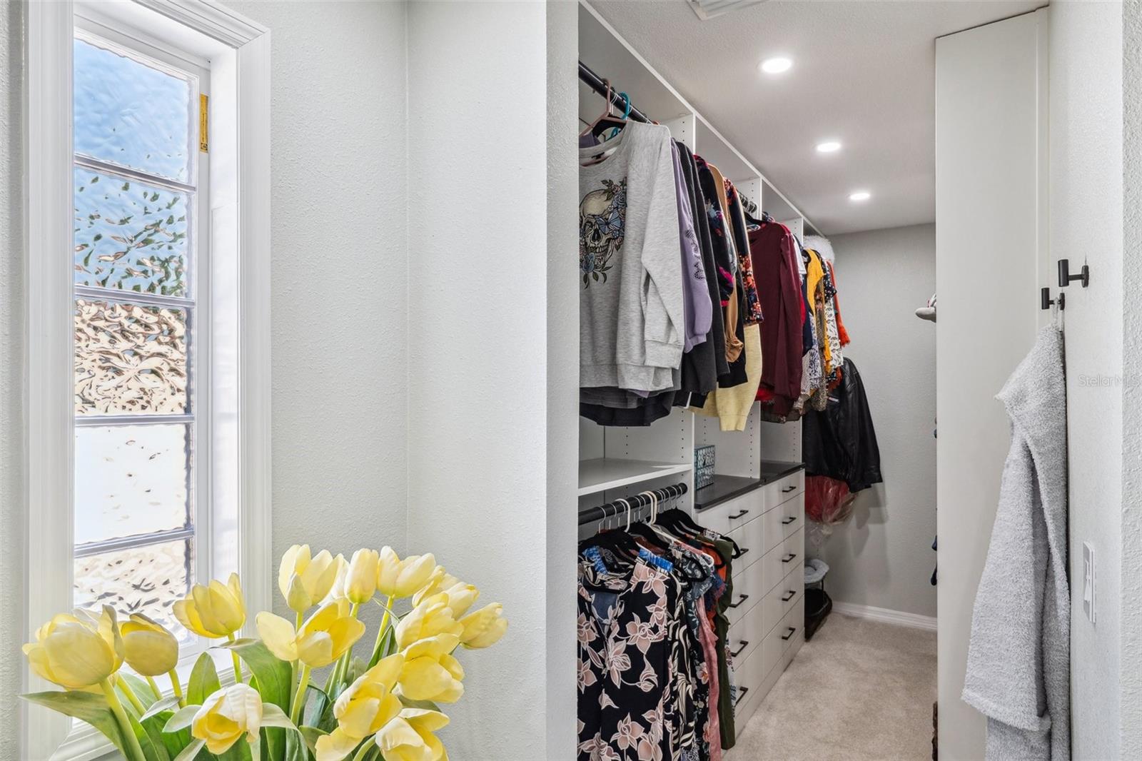 Huge primary bedroom closet