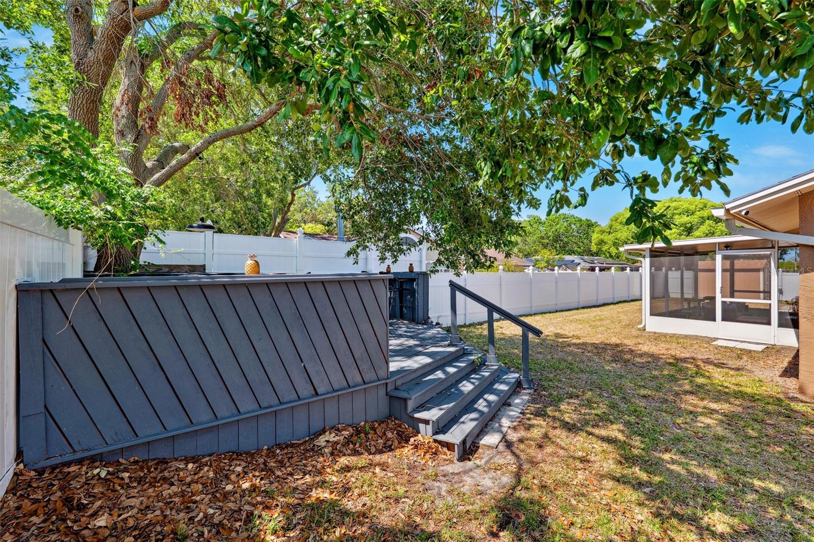 Large backyard