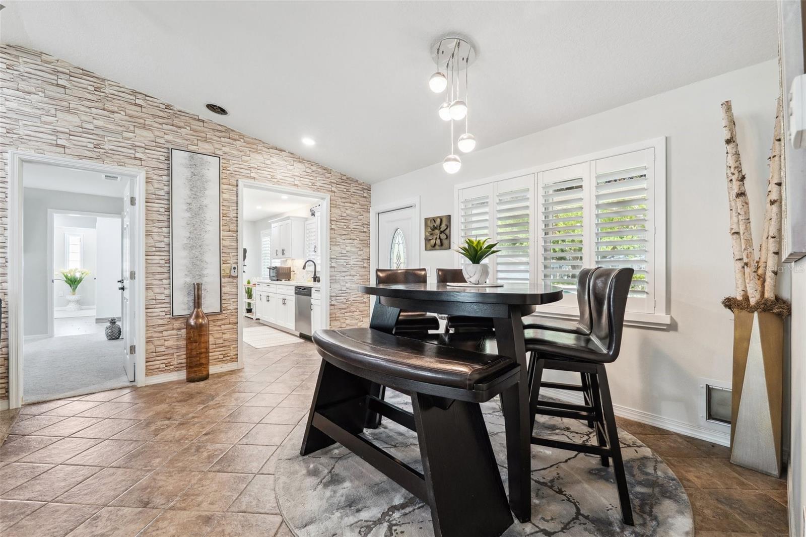 Open dining area