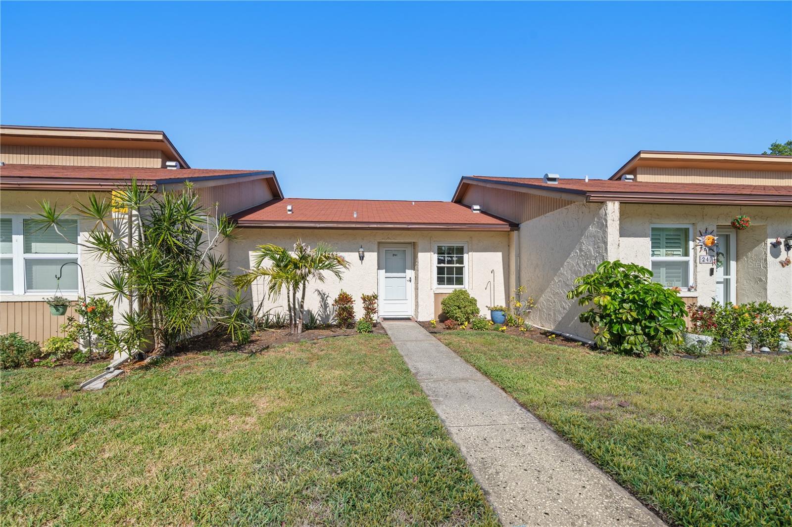 Front of condo