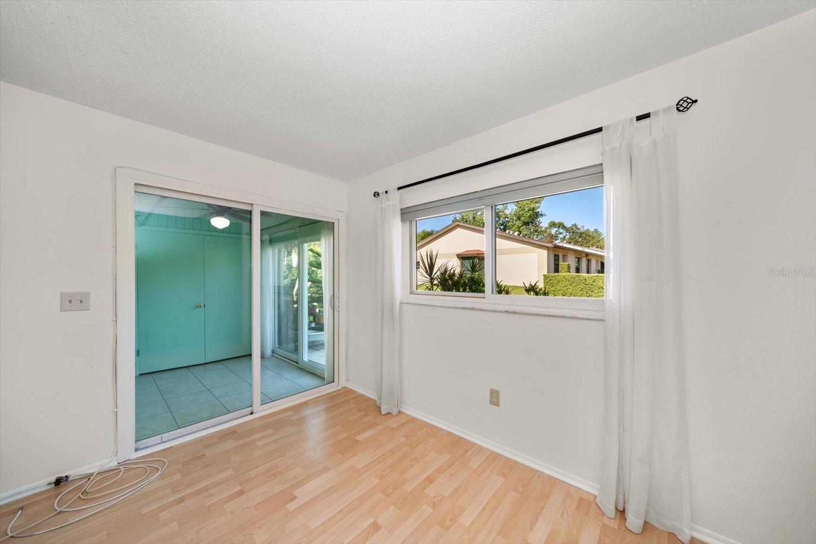 Sliding doors to patio