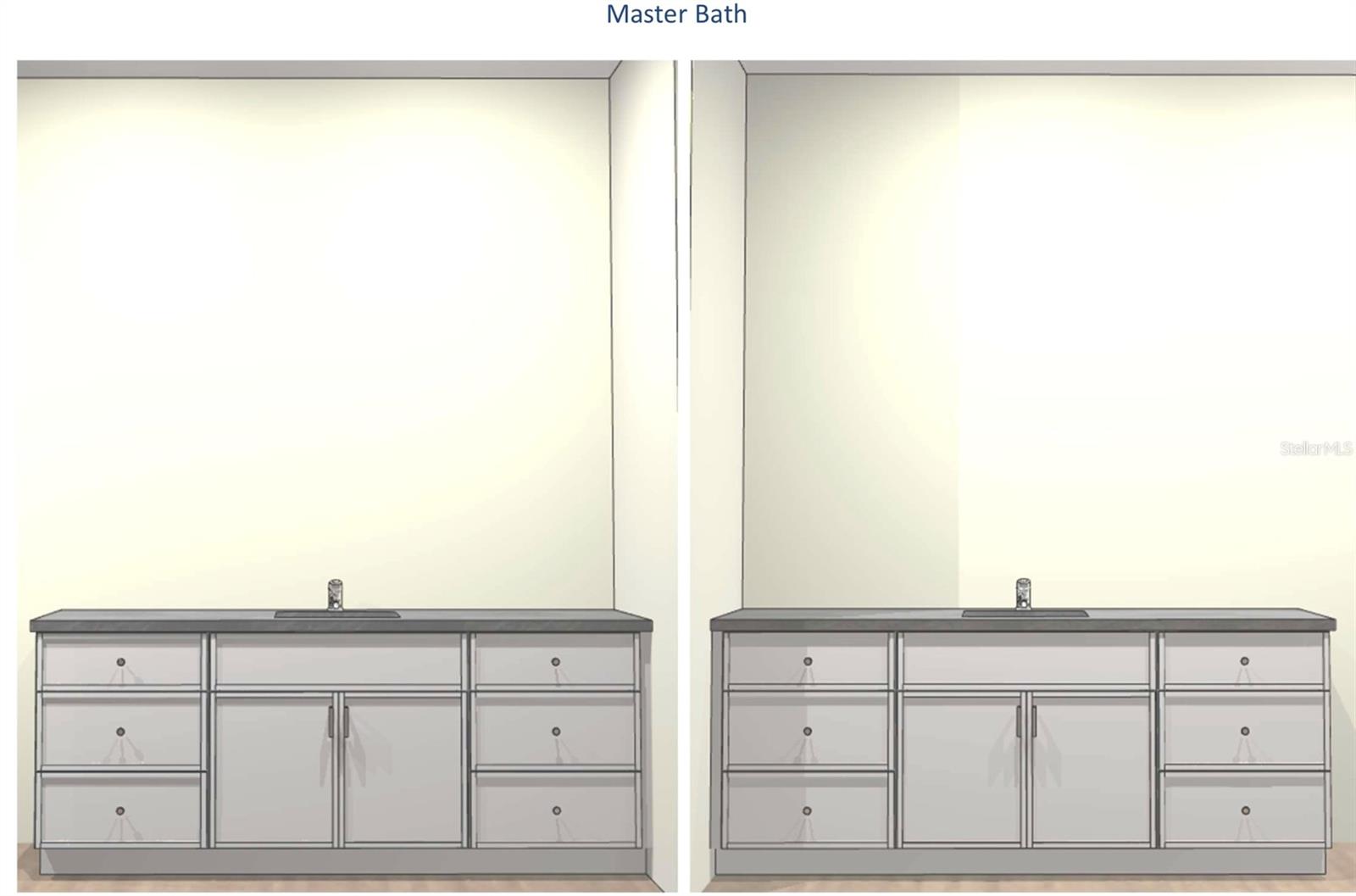 Primary Bath 84” Vanities