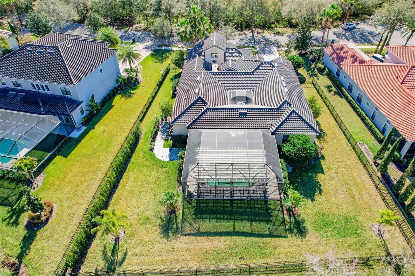 aerial view looking down at home