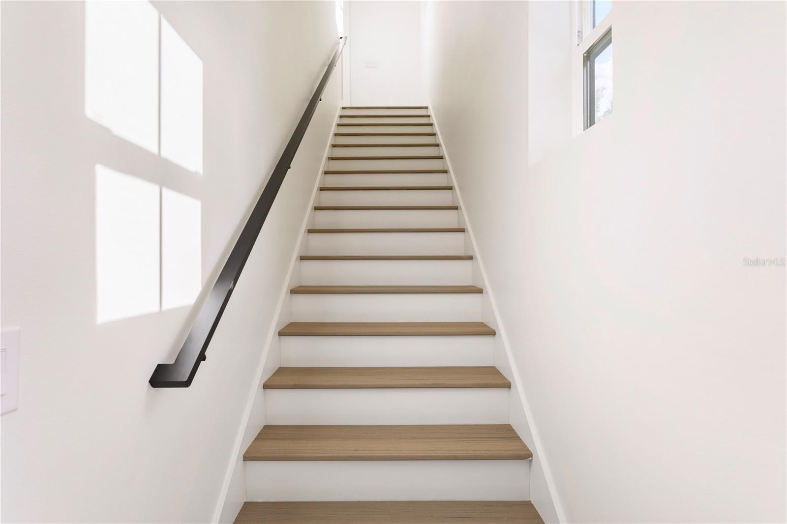 Staircase to ADU above garage