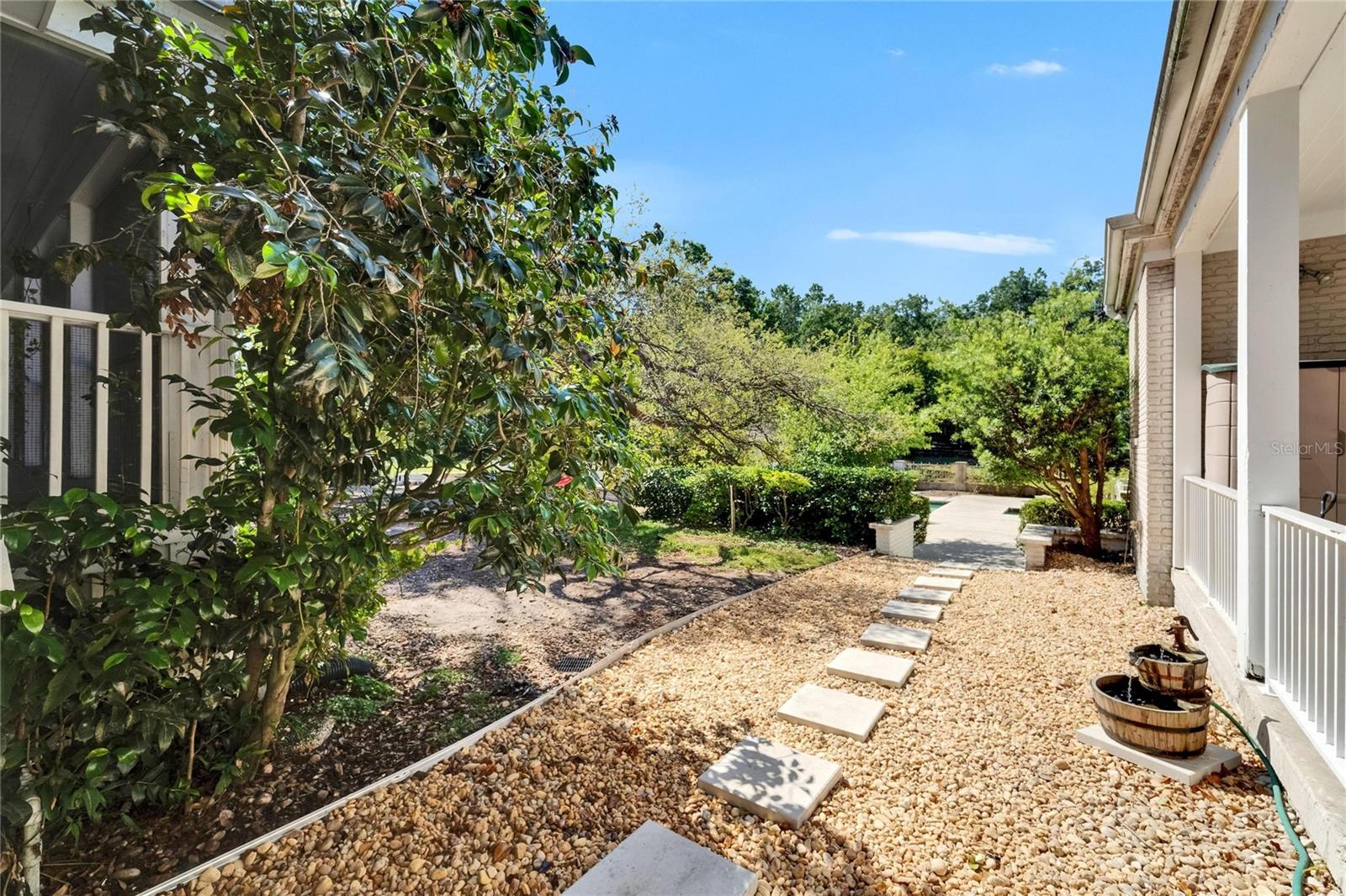 Walkway from In-law Suite to Backyard