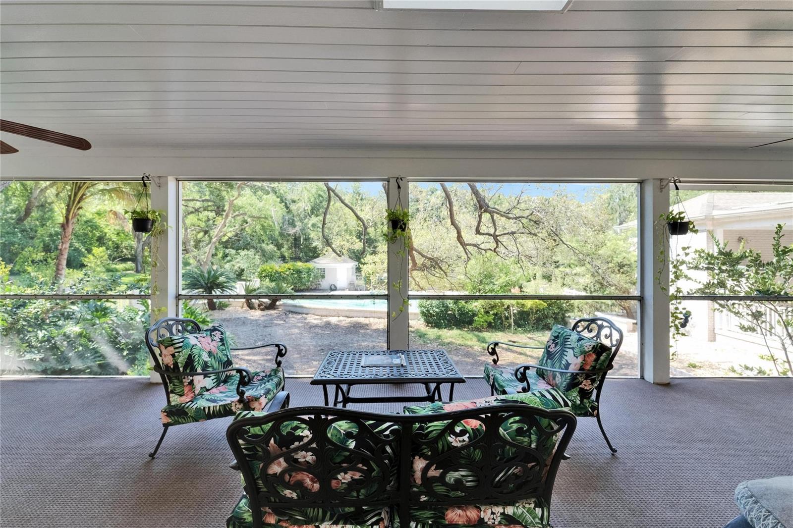 Fully Covered/Screened Lanai overlooking Estate Grounds