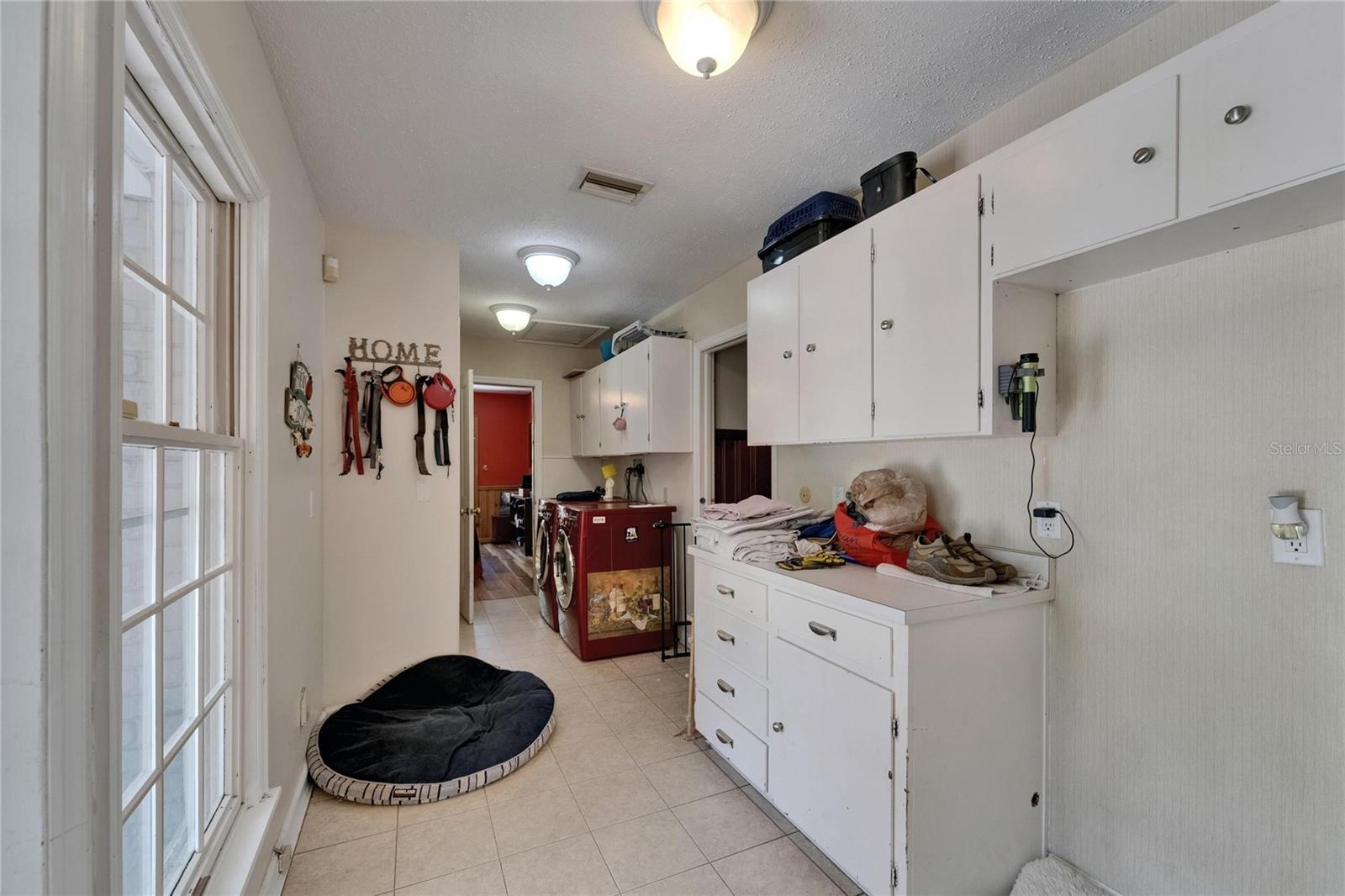 Enormous Laundry Space/Mud-room