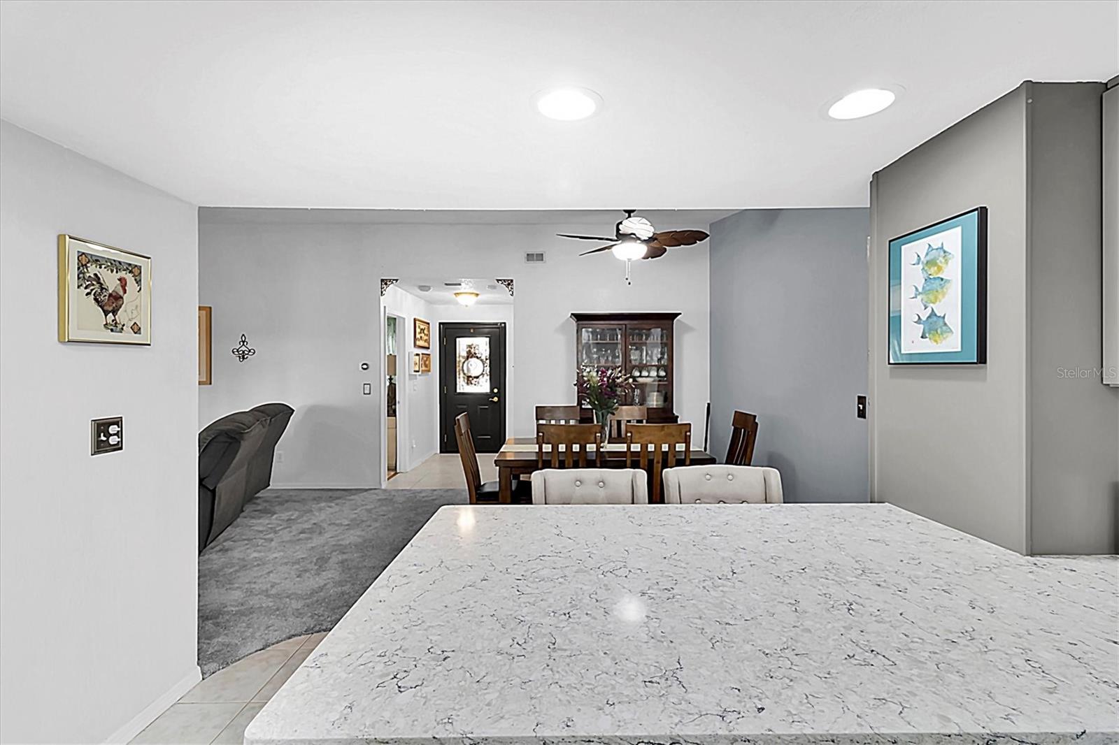 Newly updated kitchen - open concept living.