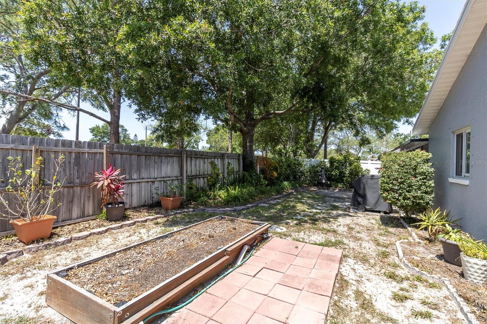 Raised beds for planting.