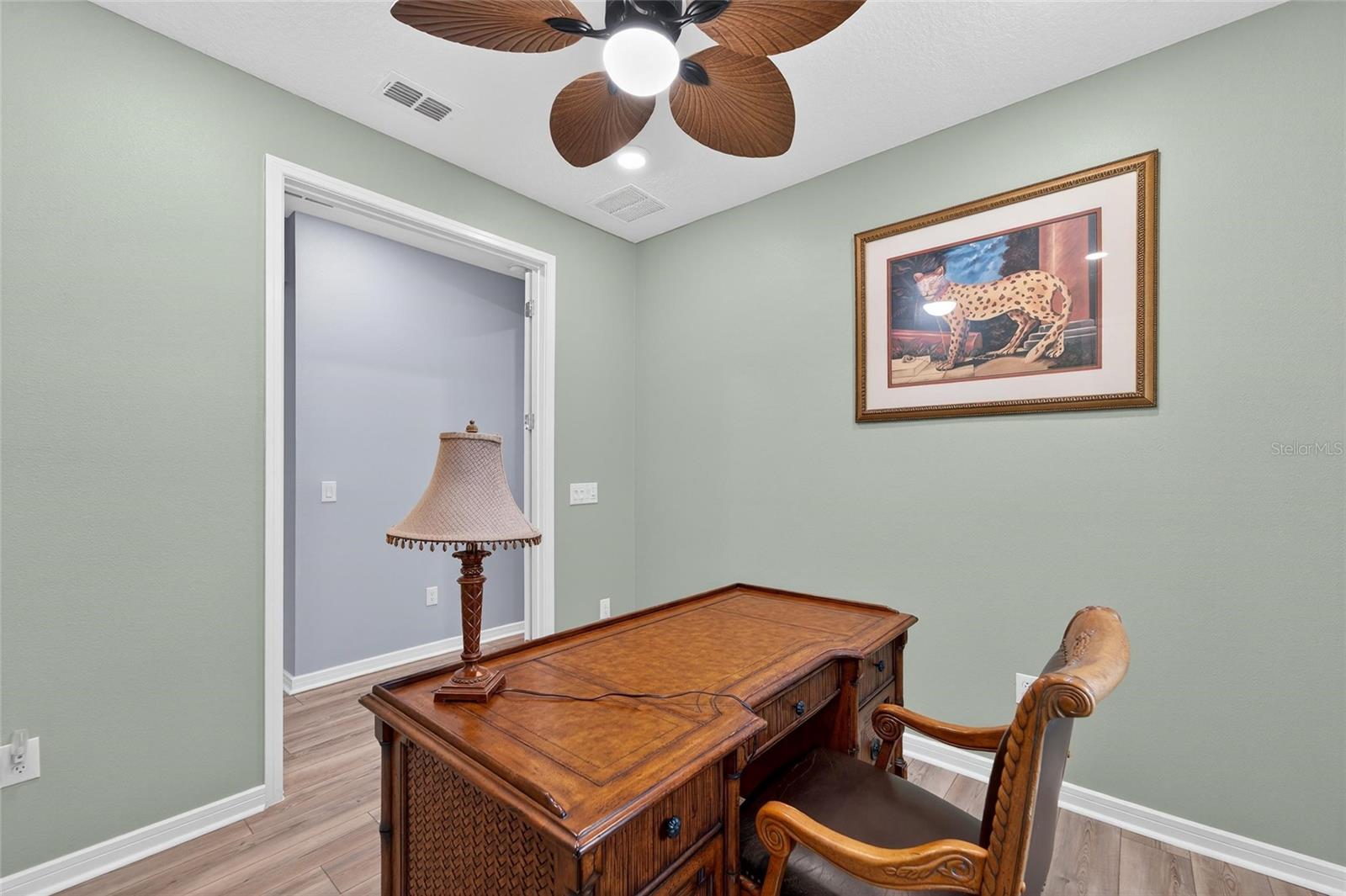 Flex room being used as an office