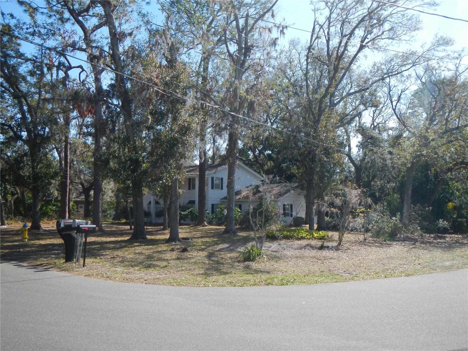 Large corner lot.
