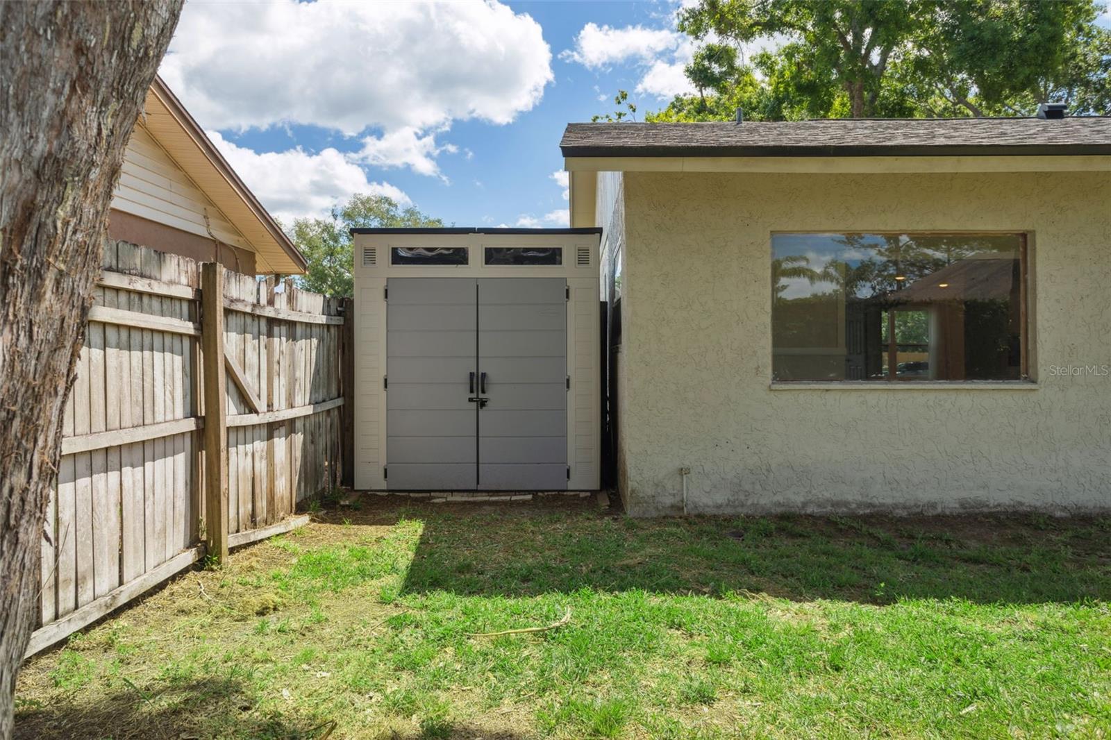 Shed in Backyard