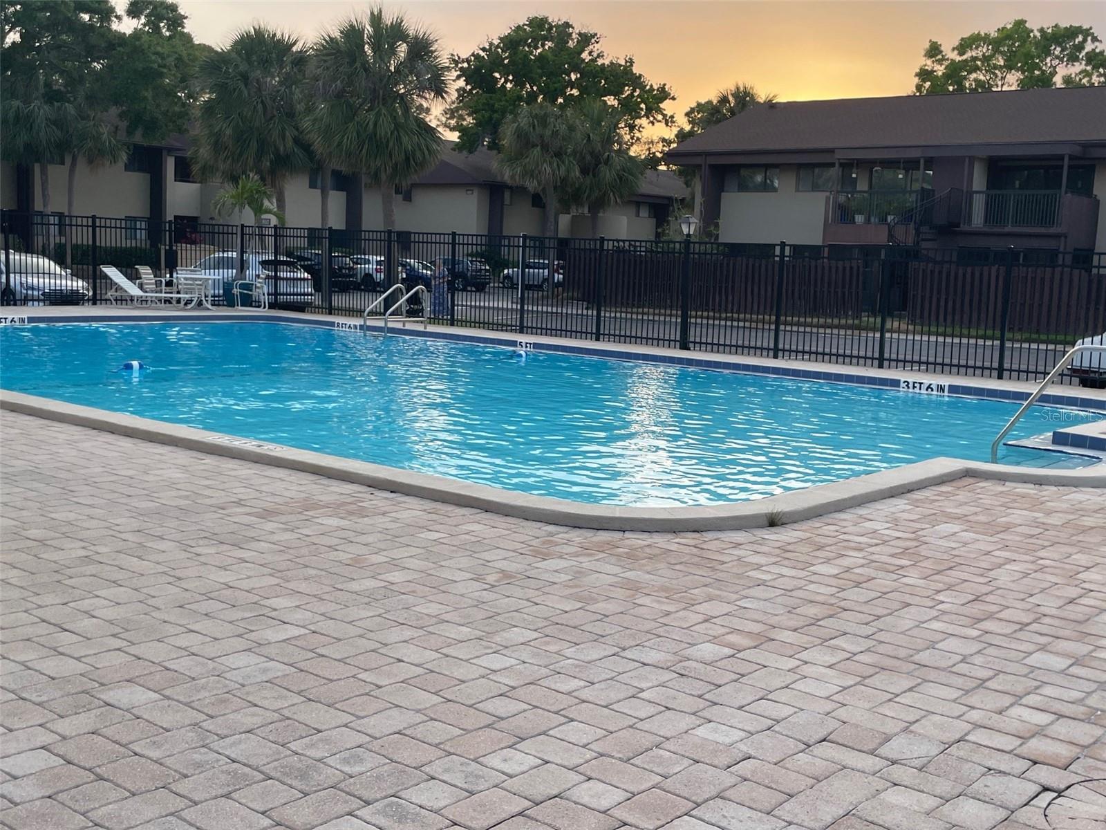 How about a swim at sunset?
