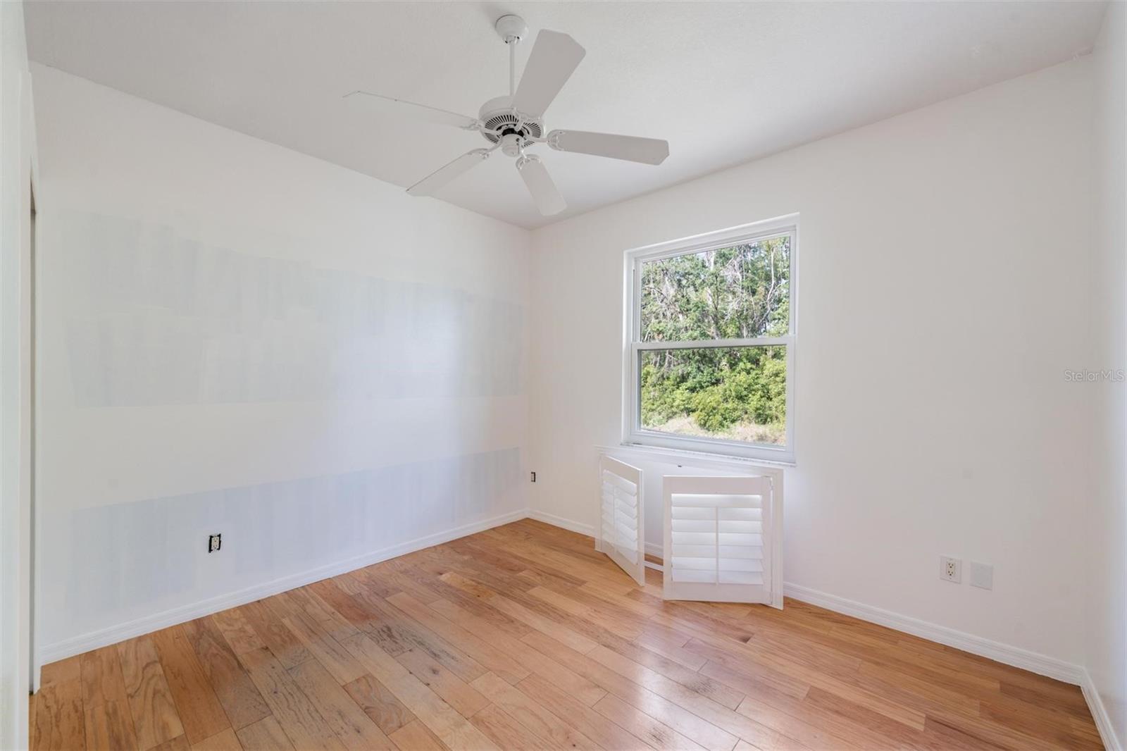 Bedroom 2. Plantation blinds will be hung.