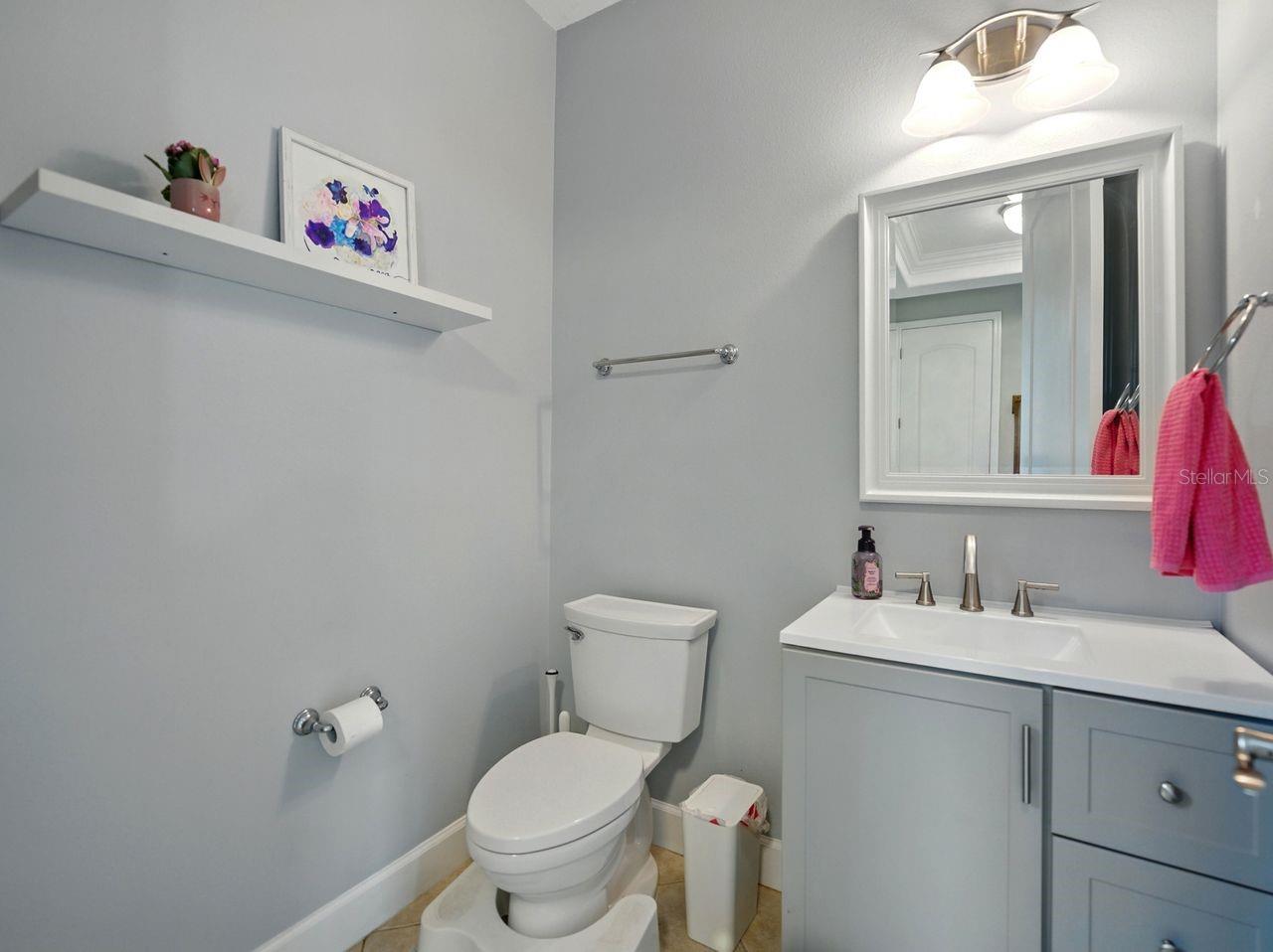 1st Floor hallway bathroom.
