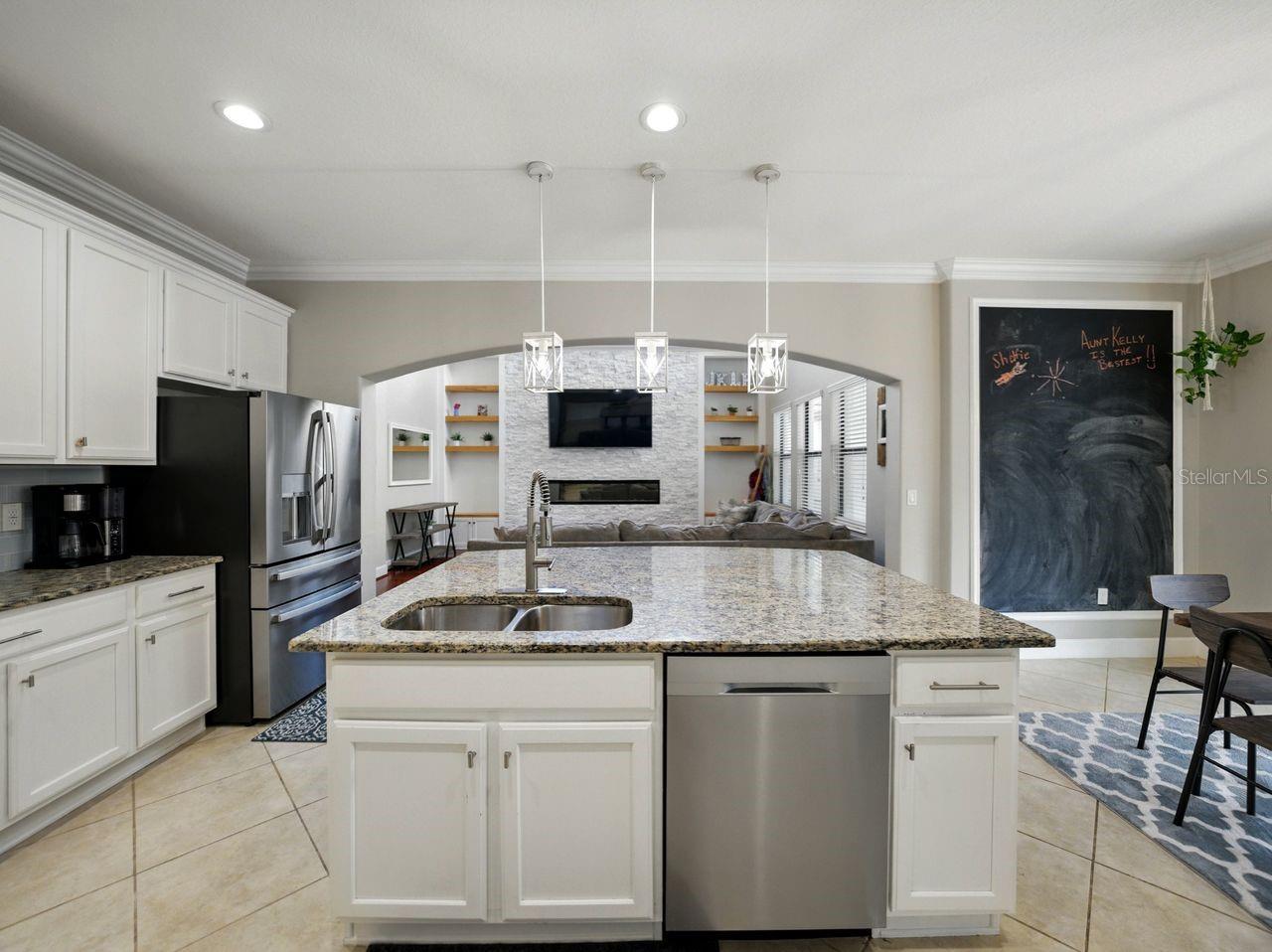 Open Concept view of Great room is perfect for entertaining.