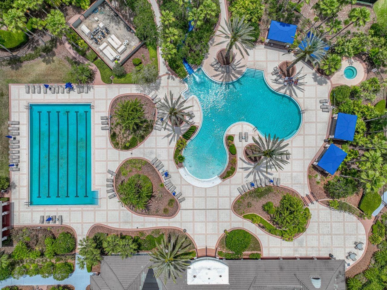 Community center pools.