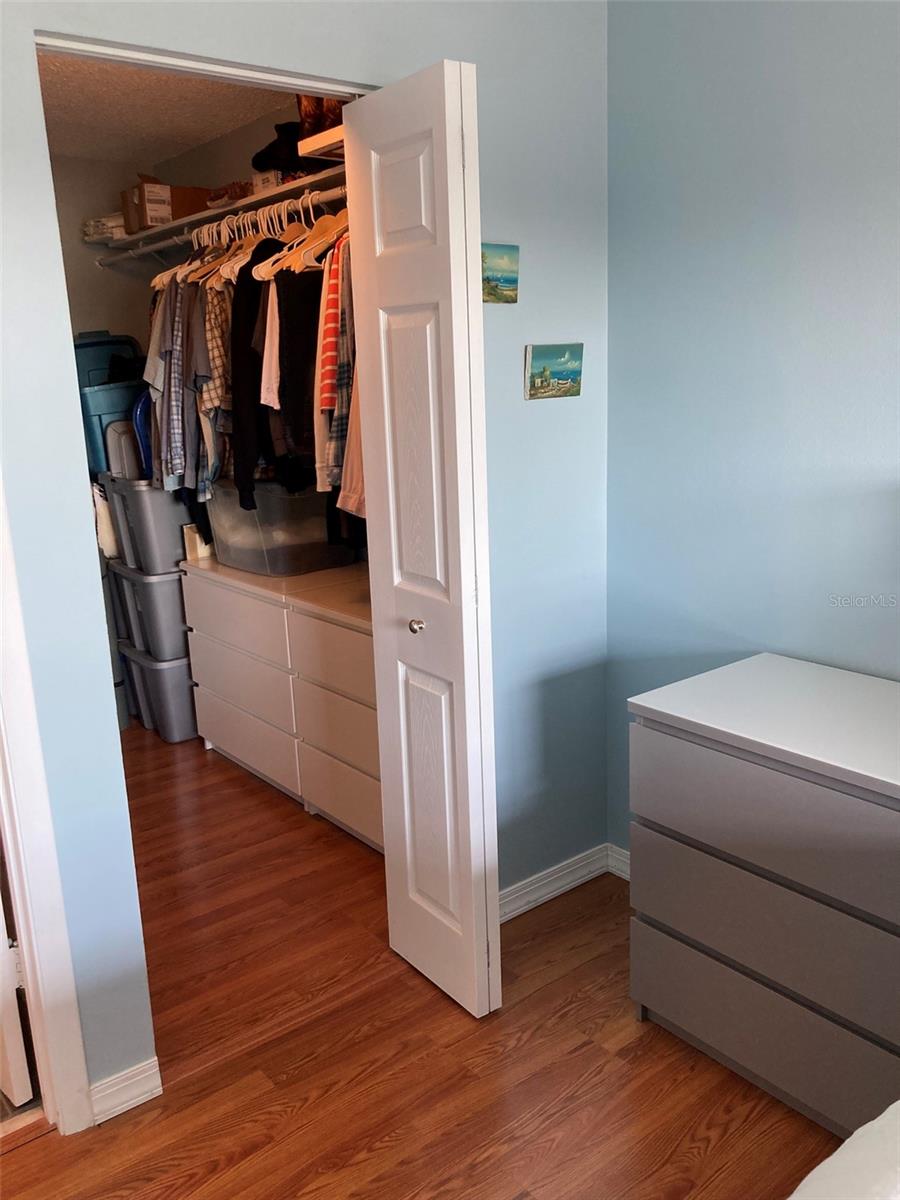 Walk in closet in Master