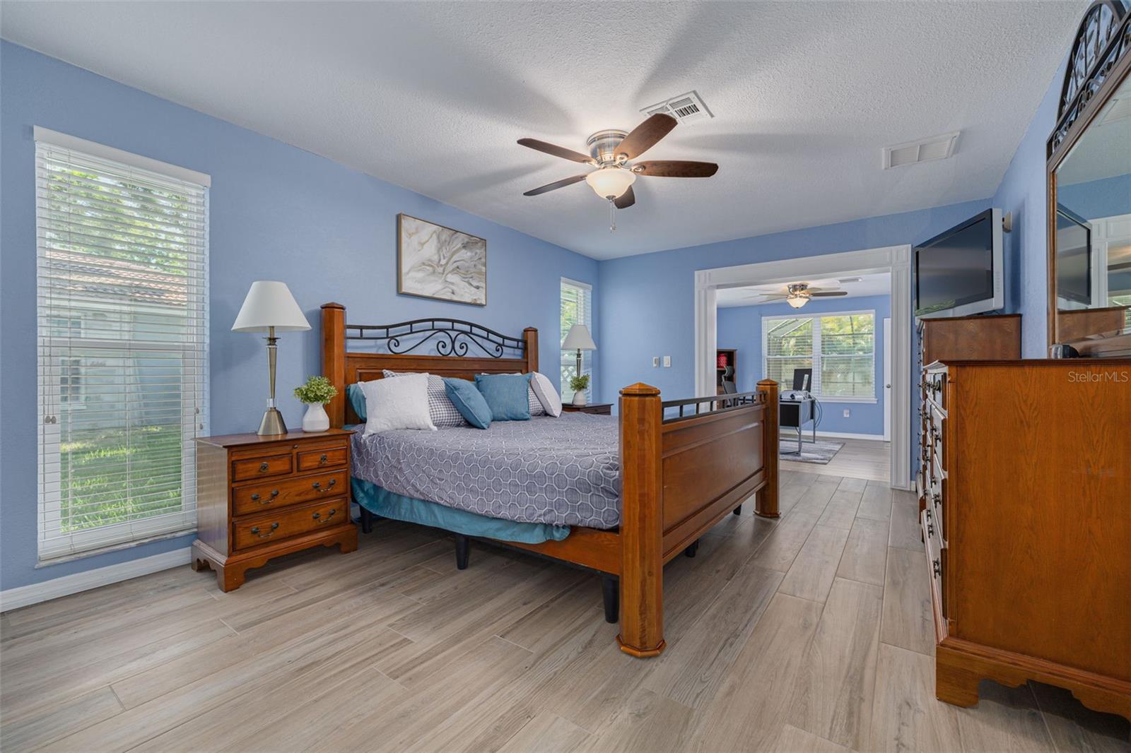 Primary Bedroom and Office