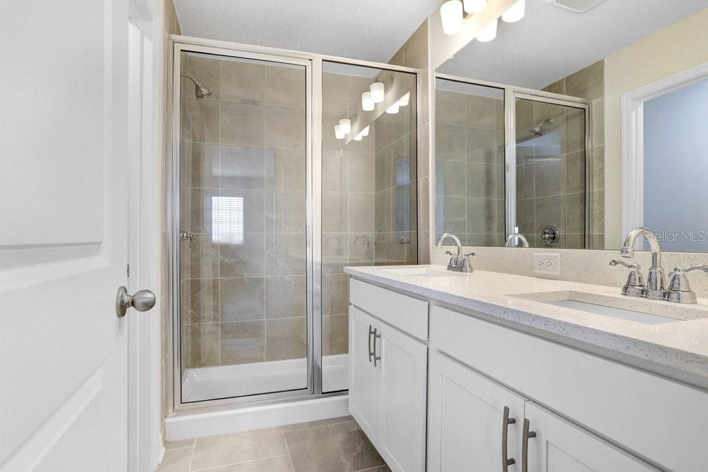 Primary Bath with Double Vanity (photo of staged model)