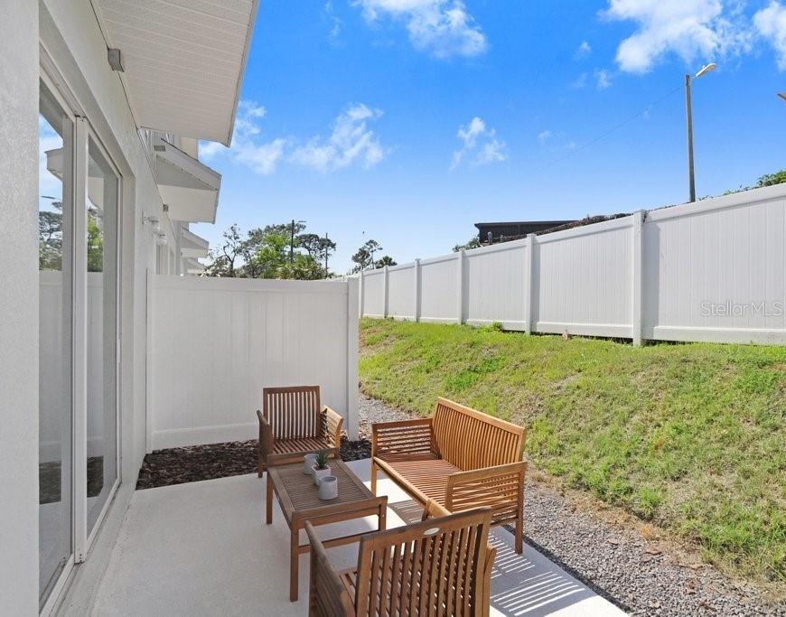 Back Patio Entertaining Area (photo of staged model)