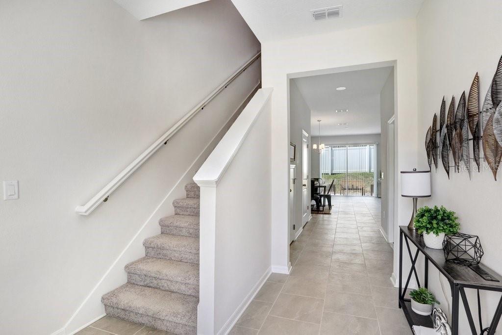Welcome Guests into the Foyer! (photo of staged model)