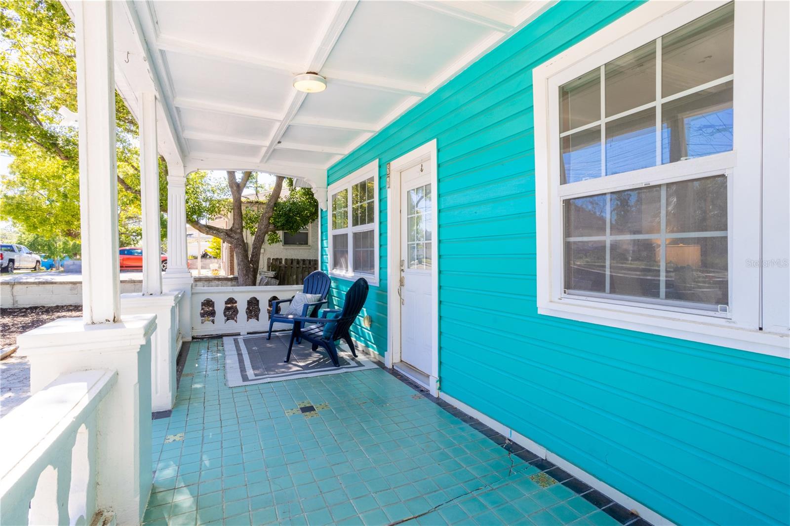 Original Tile Porch!